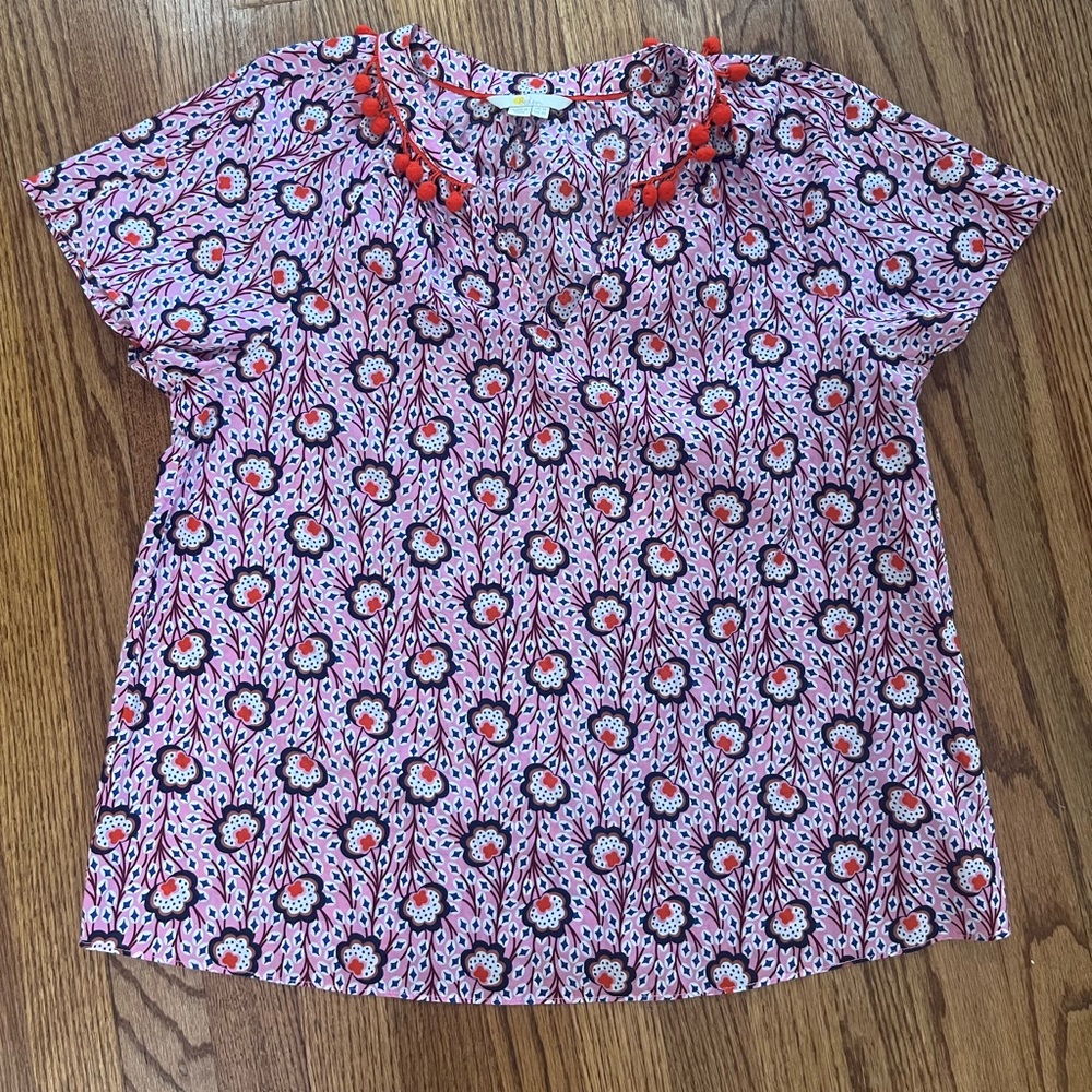 Boden Pom Pom Blouse
